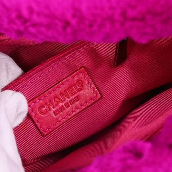 Chanel Purple Fur Lambskin Shoulder Bag 153380 - Picture 9 of 11